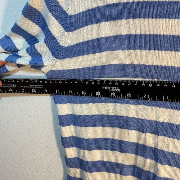 Pendleton ladies sweater cardigan small blue white nautical academia casual day - Picture 6 of 11